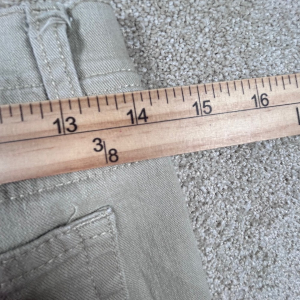 Style&co Denim Slim Leg Pants Khaki Tan Womens Size 4P Petite Stretch Jeans - Picture 5 of 8